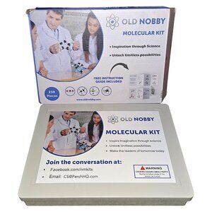 Old Nobby Molecular Model Kit 239‑Piece Set, Organic & Inorganic Chemistry, STEM